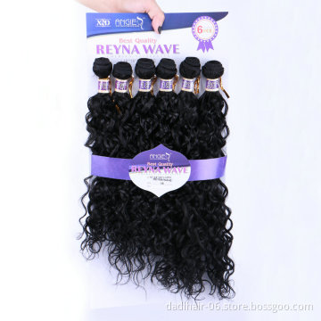 xuchang dadi factory wholesale curly synthetic weave hair packs,heat resistant fiber synthetic hair braids extensions